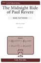 The Midnight Ride of Paul Revere TTBB choral sheet music cover